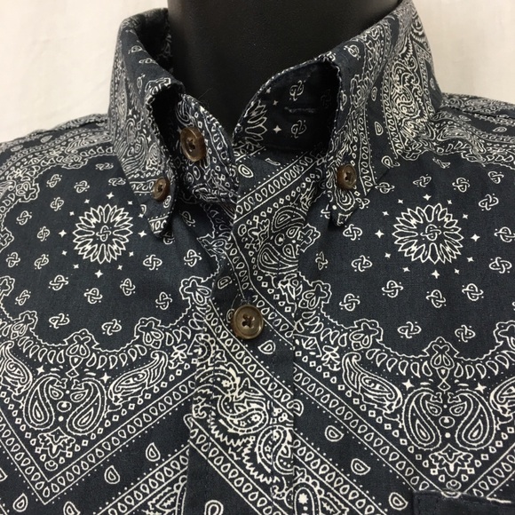 𝅺BLUE notes Men’s Cotton Button Down Shirt - Picture 5 of 8
